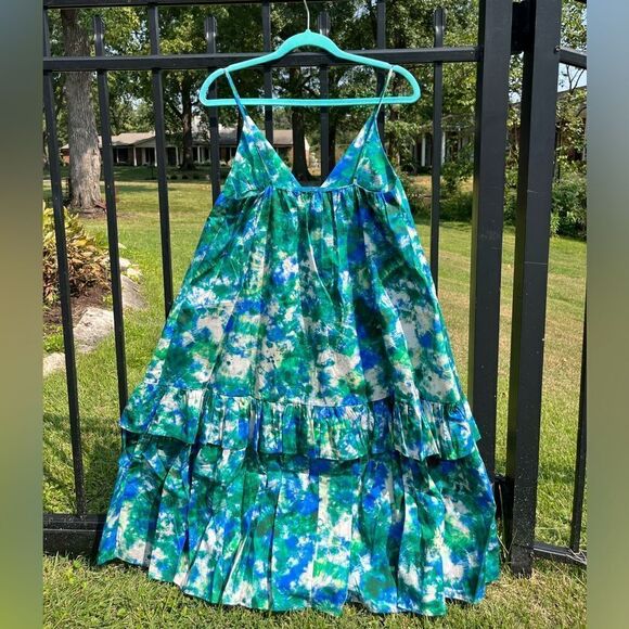 Anthropologie Corey Lynn Calter V-Neck Ruffle Midi Dress NWT - Picture 13 of 13